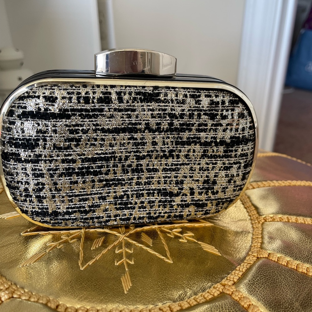 Express Clutch Clasp date night wedding formal Purse - Picture 2 of 5